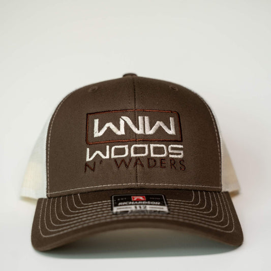 Woods N Waders Logo Hat- Chocolate chip/Birch