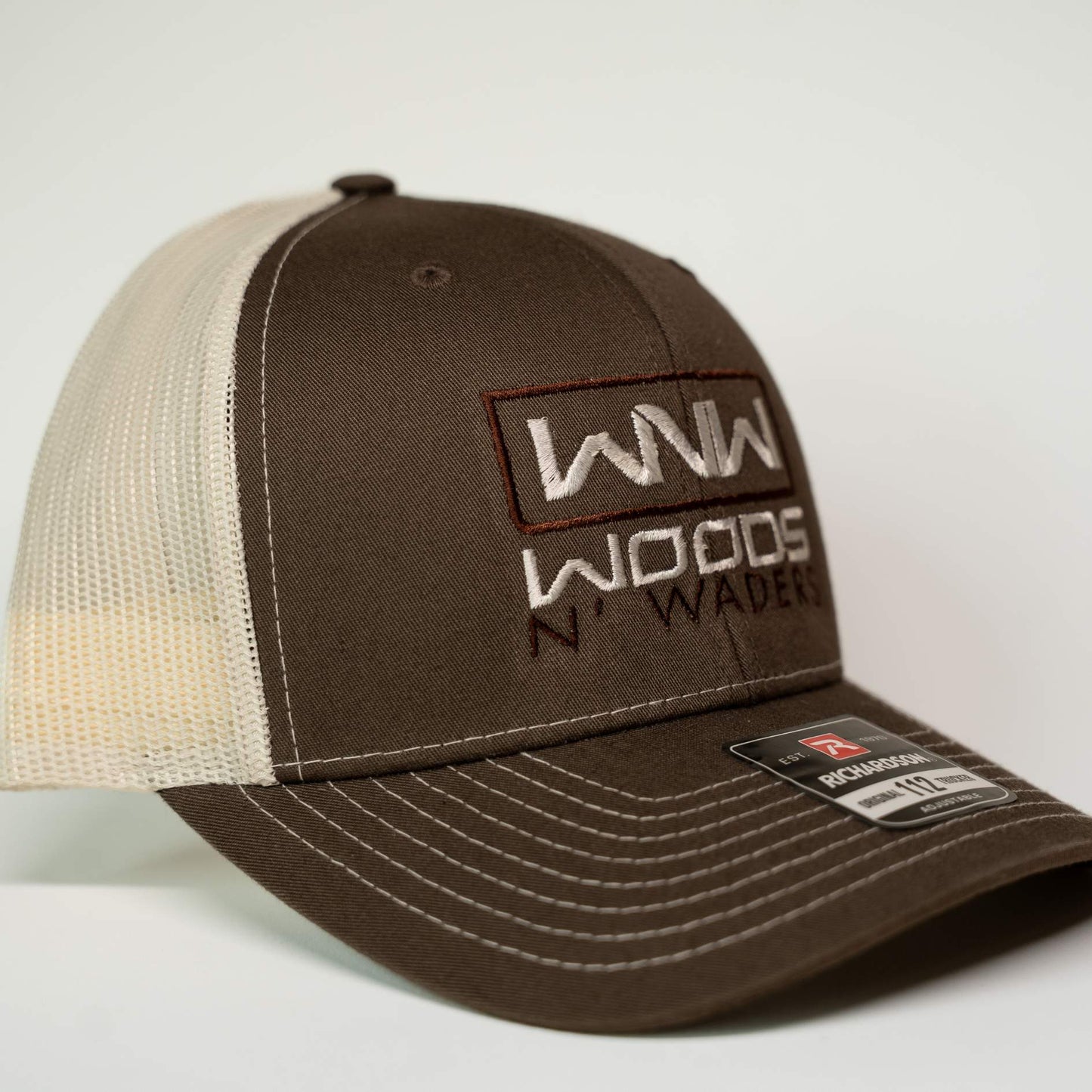 Woods N Waders Logo Hat- Chocolate chip/Birch